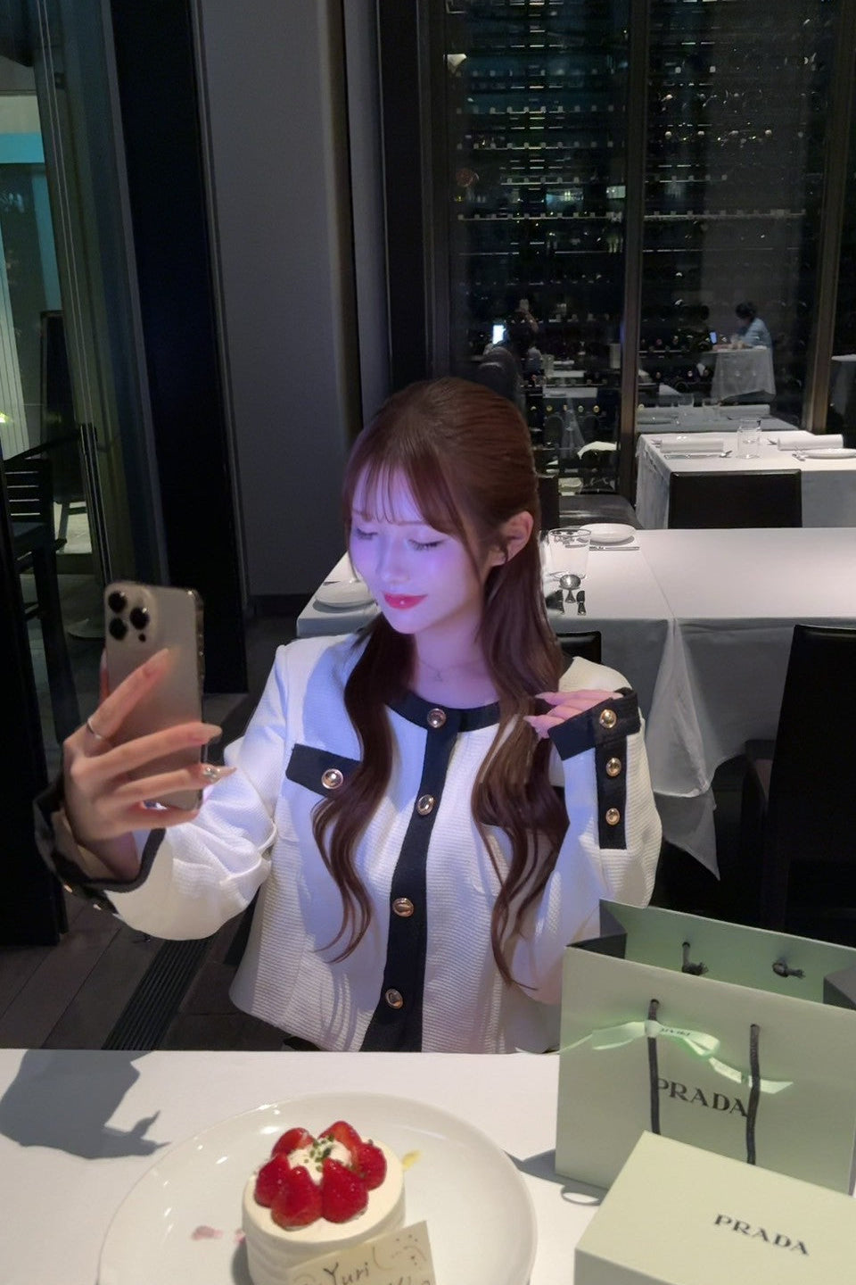 バイカラーツイードセットアップ KR12238