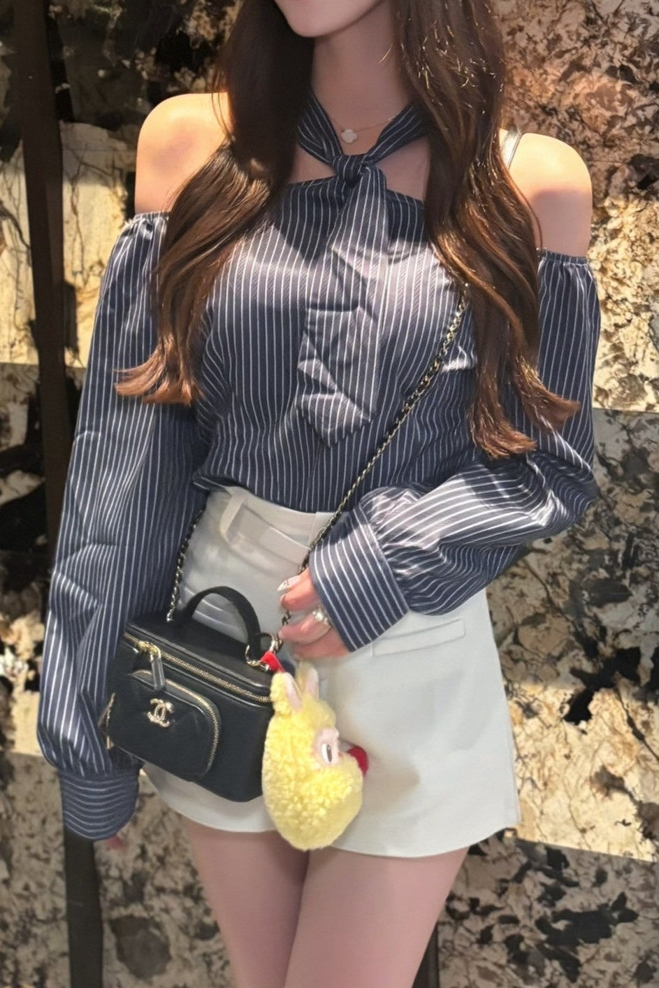 ボウタイオフショルシャツ KR12956