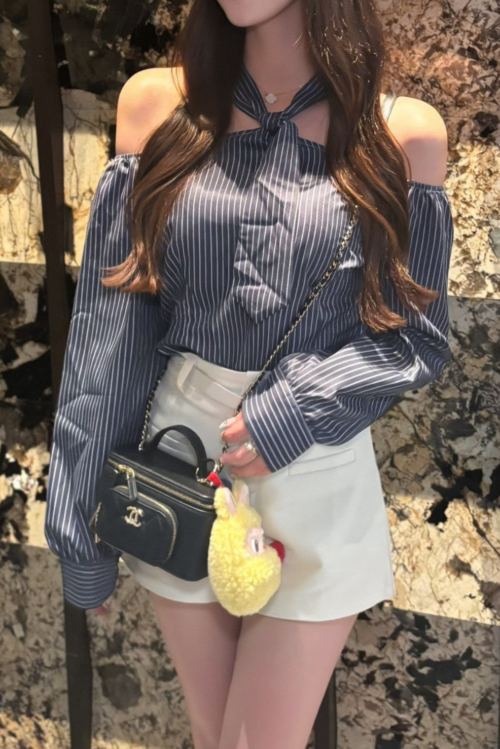 ボウタイオフショルシャツ KR12956