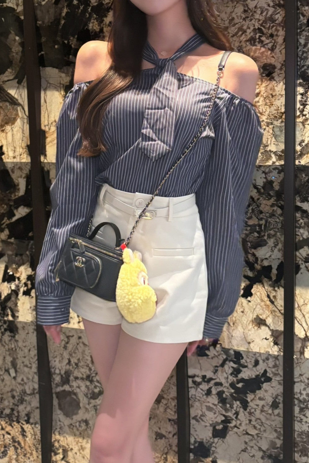 ボウタイオフショルシャツ KR12956
