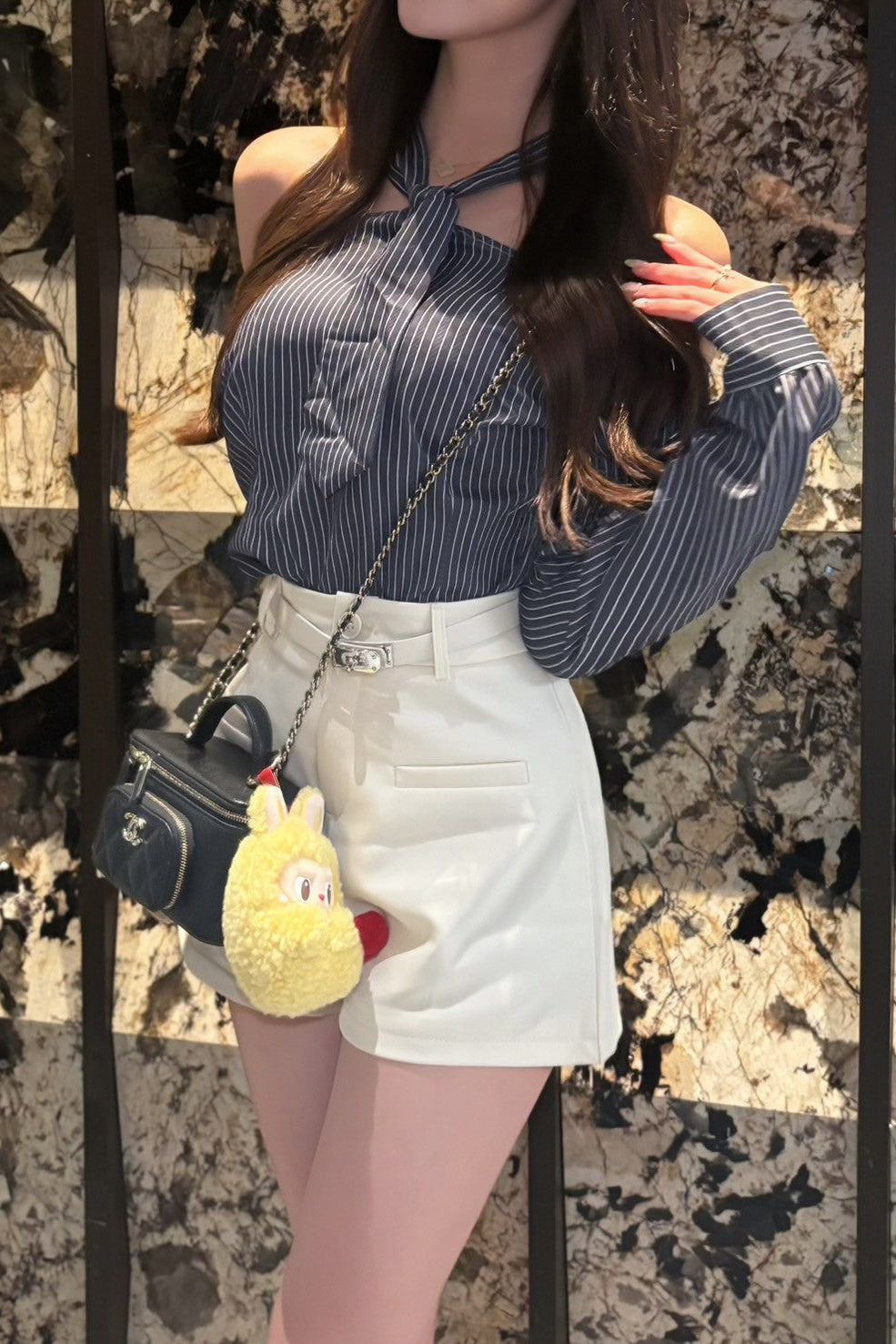 ボウタイオフショルシャツ KR12956