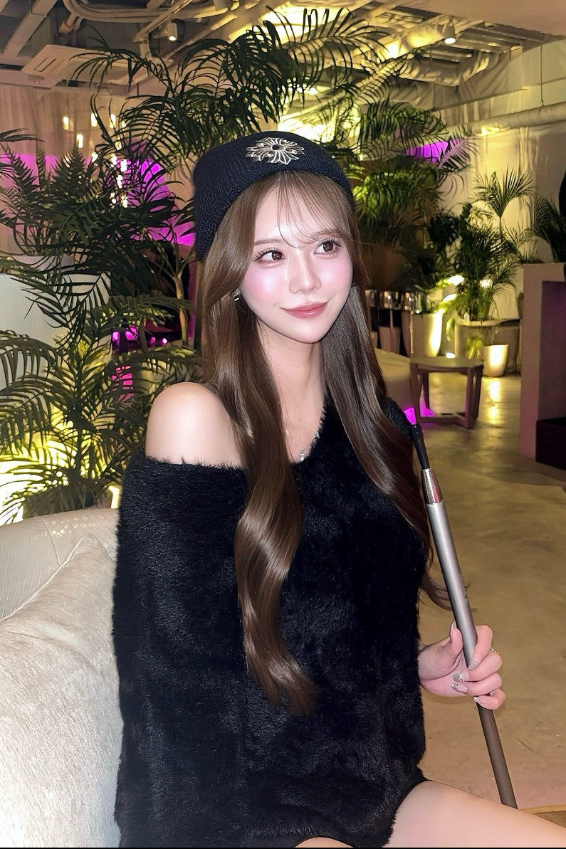 シャギールーズニットワンピ KR13329