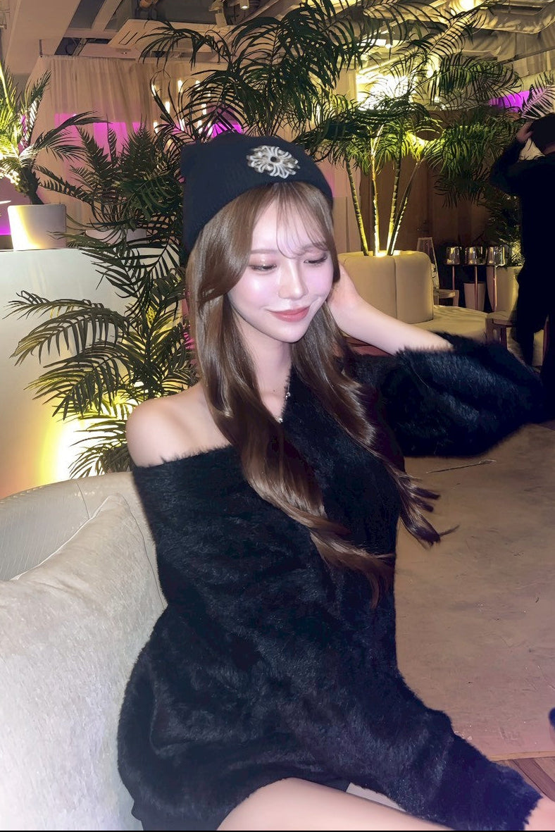 シャギールーズニットワンピ KR13329