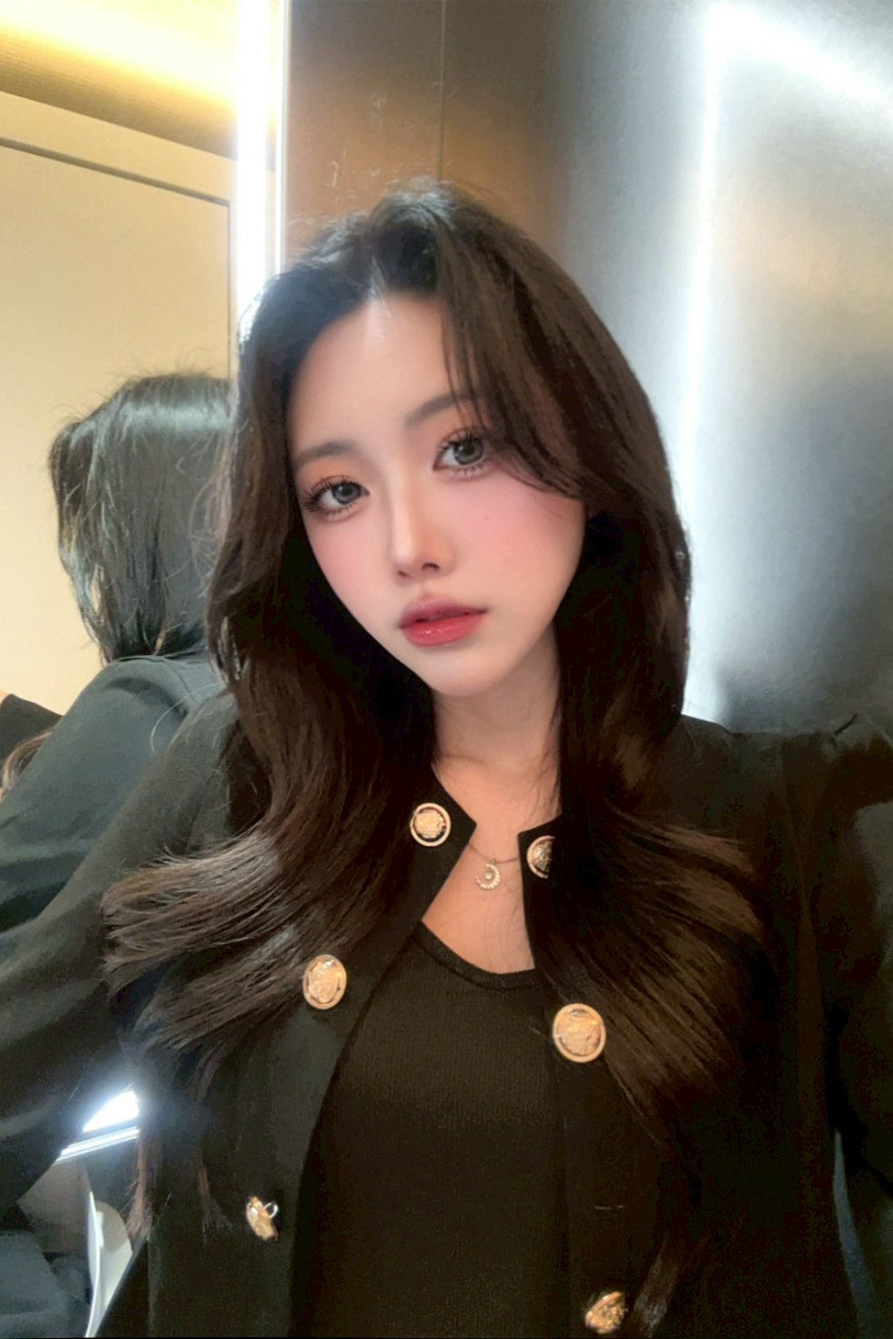 フロントボタンノーカラージャケット KR13210