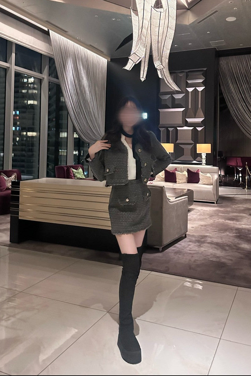 ミニスカツイードセットアップ KR12058