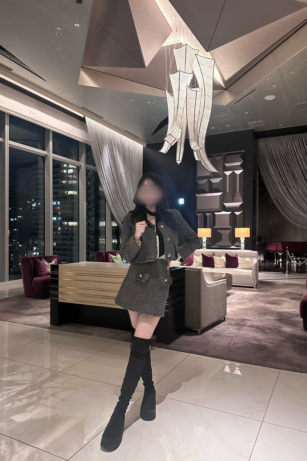 ミニスカツイードセットアップ KR12058