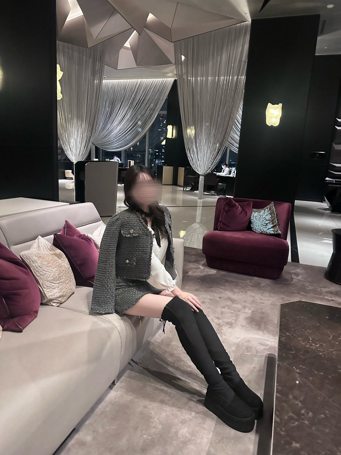 ミニスカツイードセットアップ KR12058