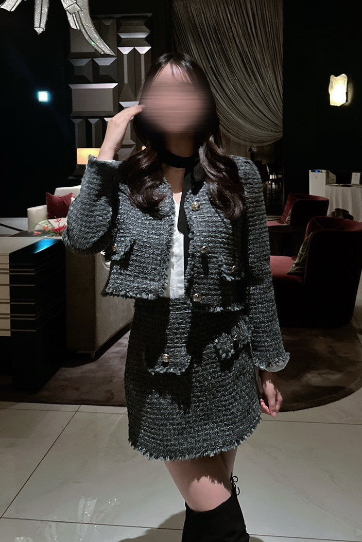 ミニスカツイードセットアップ KR12058