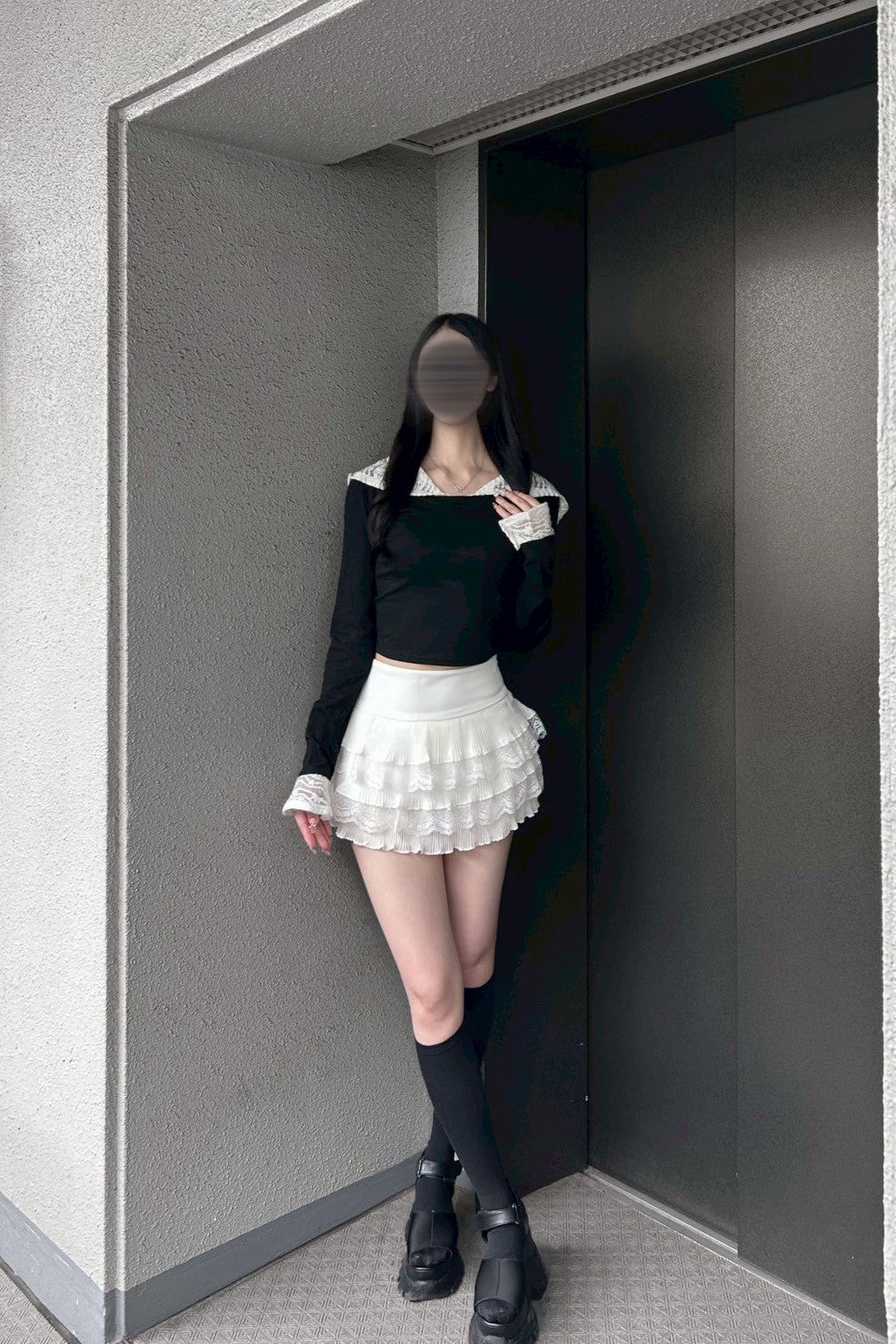 ガーリーフリルプリーツスカート KR12722