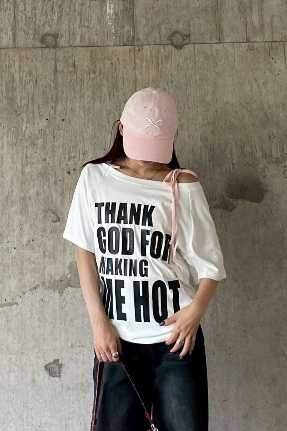 ワンショルオーバーグランジTシャツ KR12206
