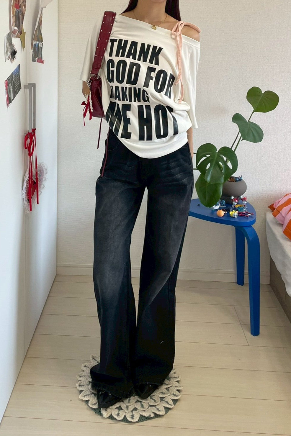 ワンショルオーバーグランジTシャツ KR12206