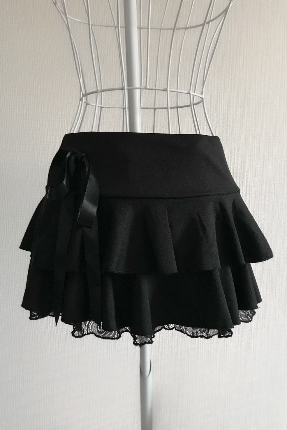 sweet ribbon layerd skirt KR10087
