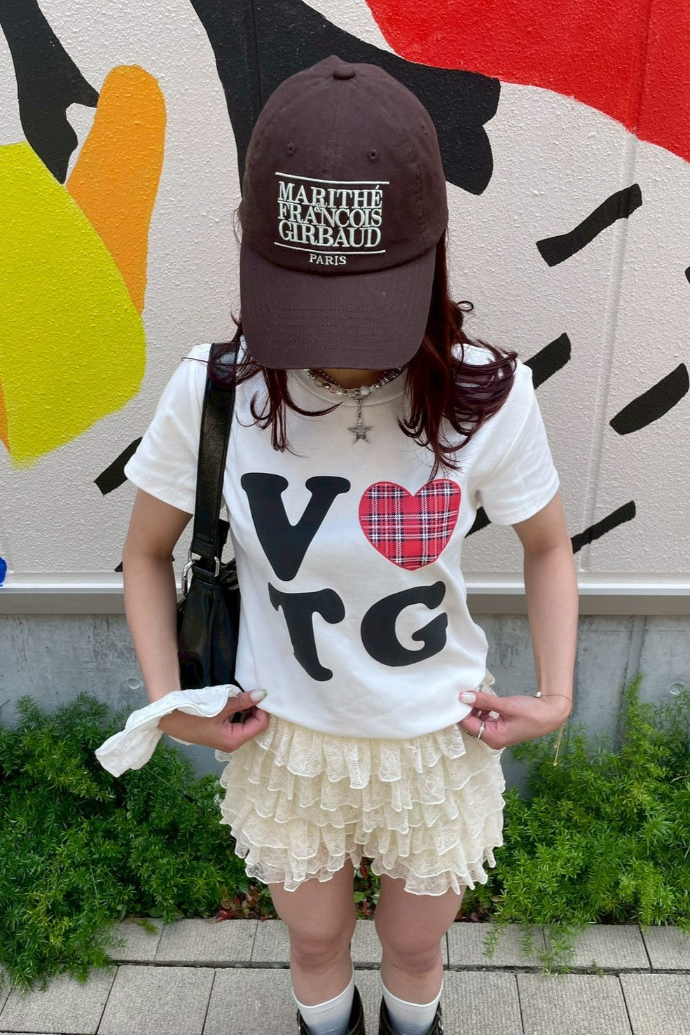 レタリングハートプリントTシャツ KR10609