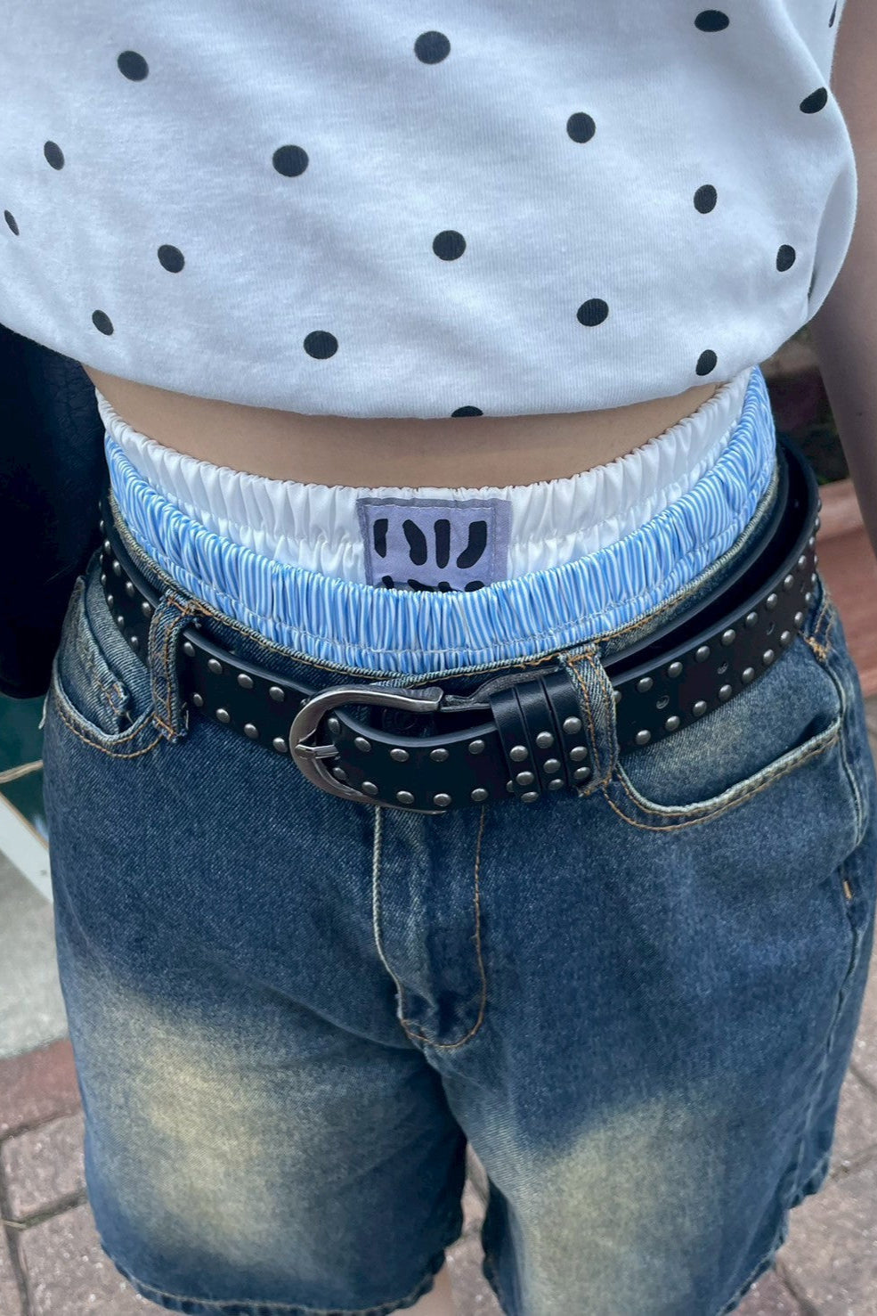 ストライプポケットハーフパンツ KR10613