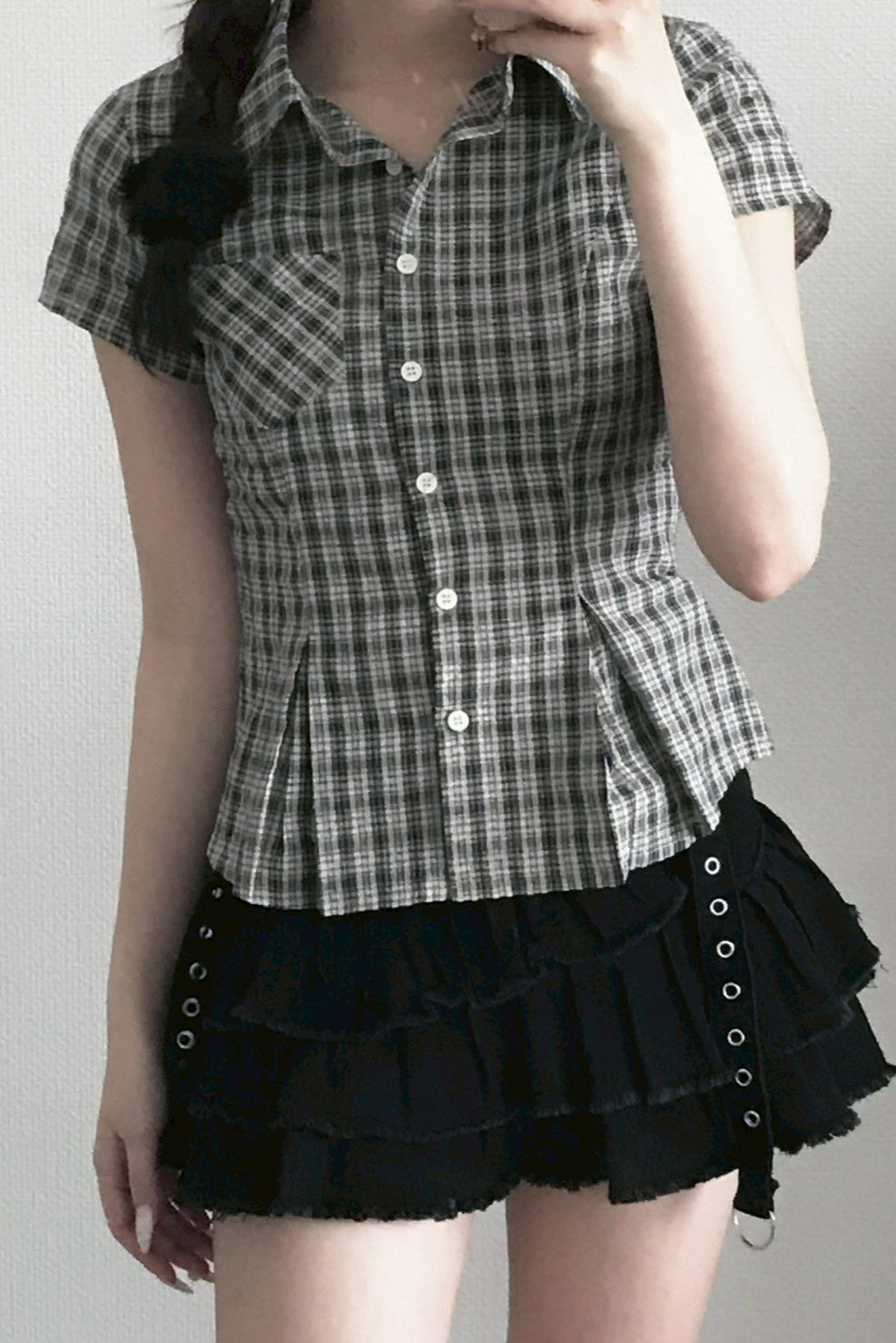 チェックカラーシャツ KR10523