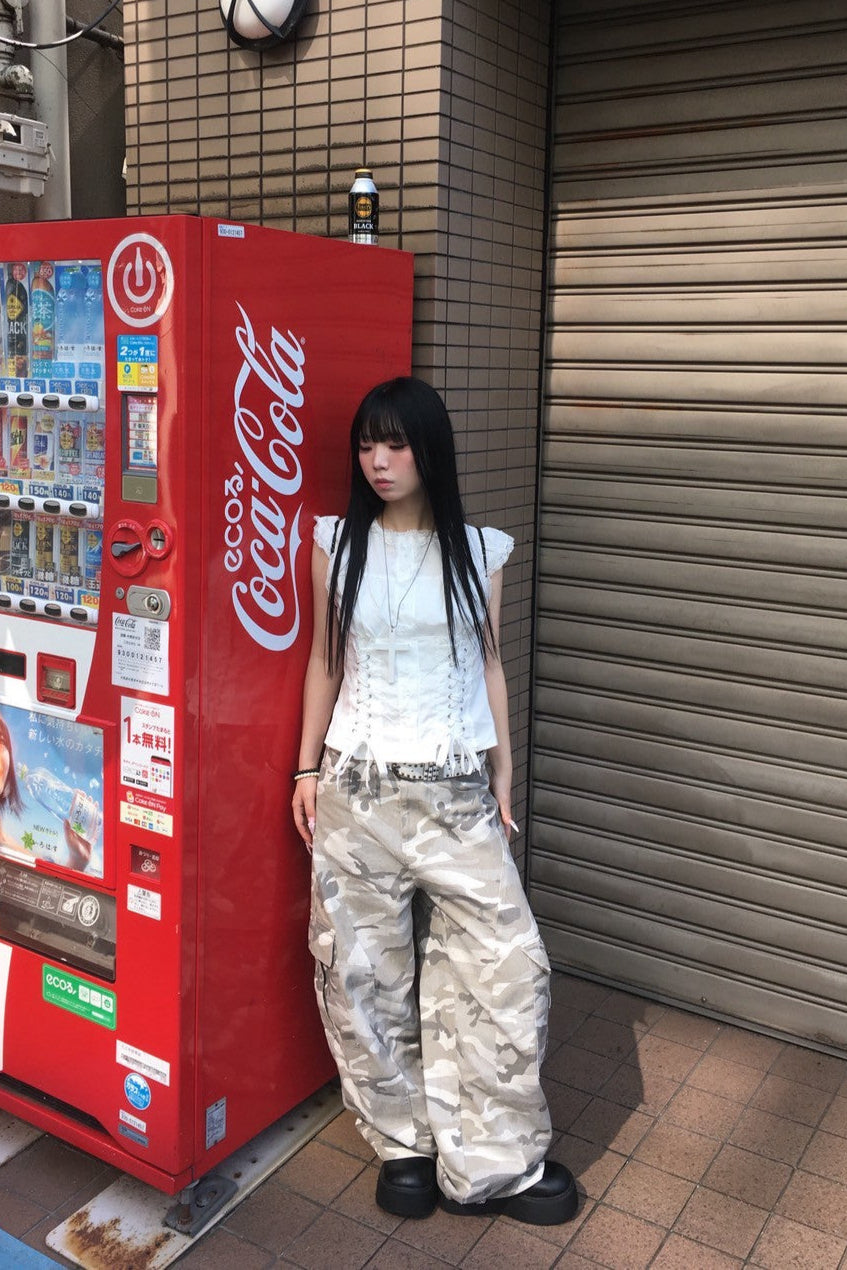 カモフラージュワイドカーゴパンツ KR11073