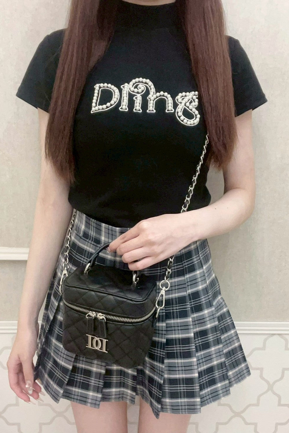 チェックプリーツスカート KR11409
