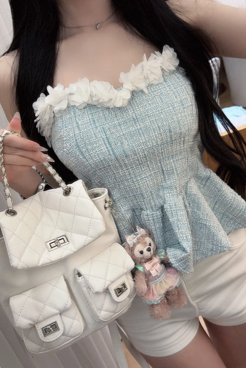 ツイードペプラムビスチェ KR11464