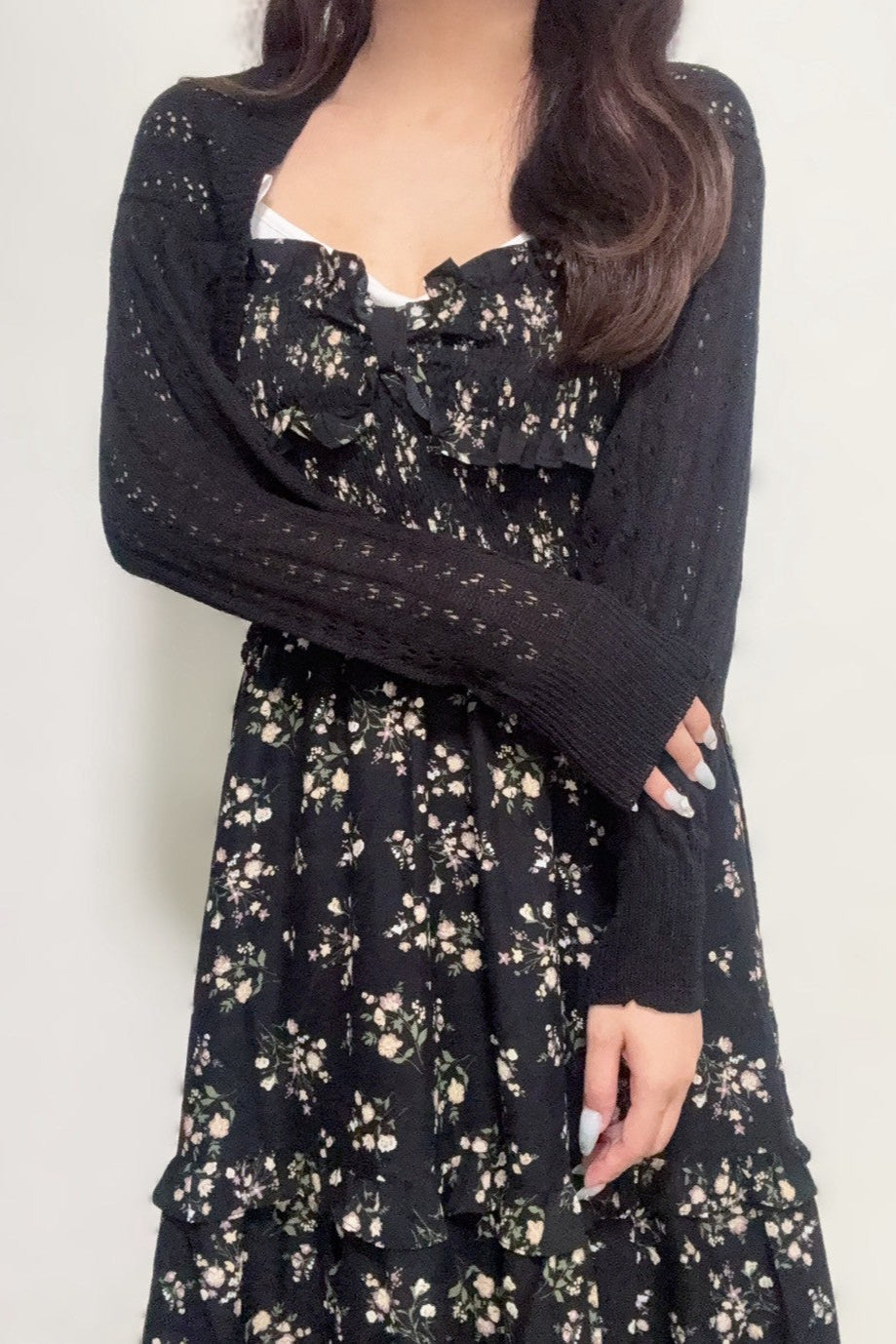 シアーニットカーデ KR12466