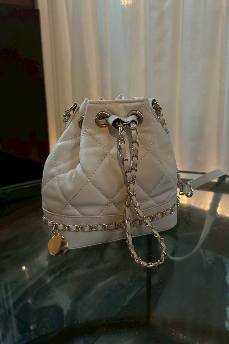 ゴールドチェーンキルティングバック KR12375