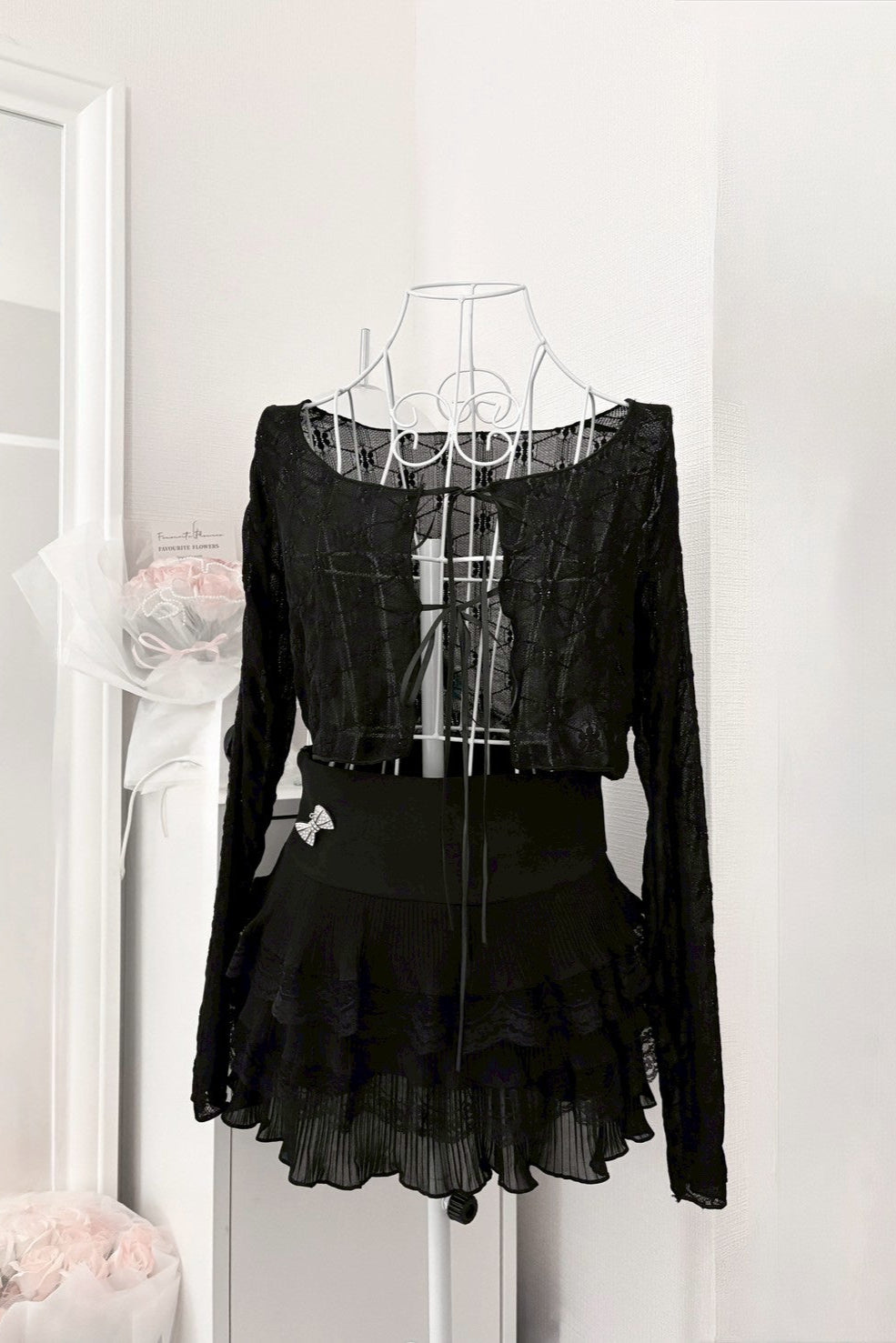シアーリボンカーディガン KR12547