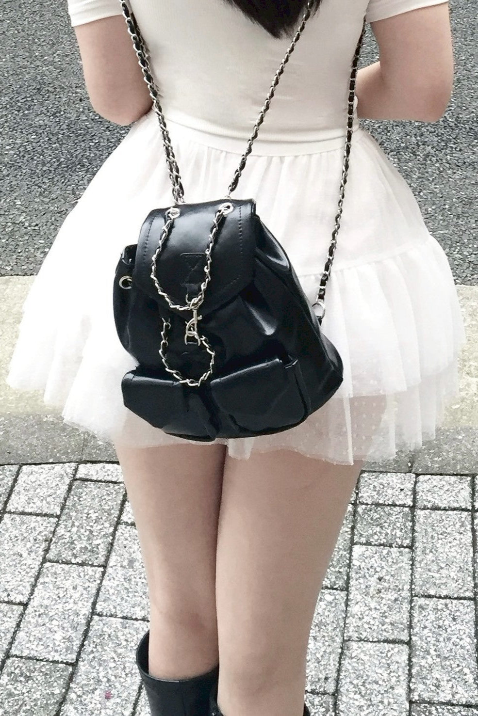ブラックミニリュック KR12872