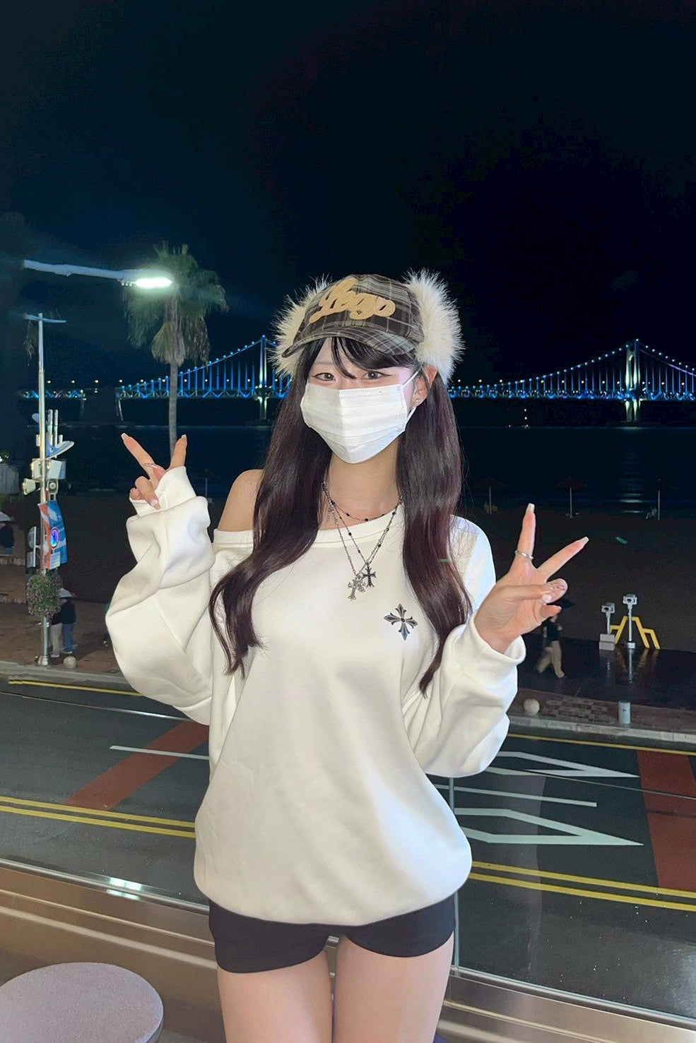 ワンポイントプリントスウェット KR12912