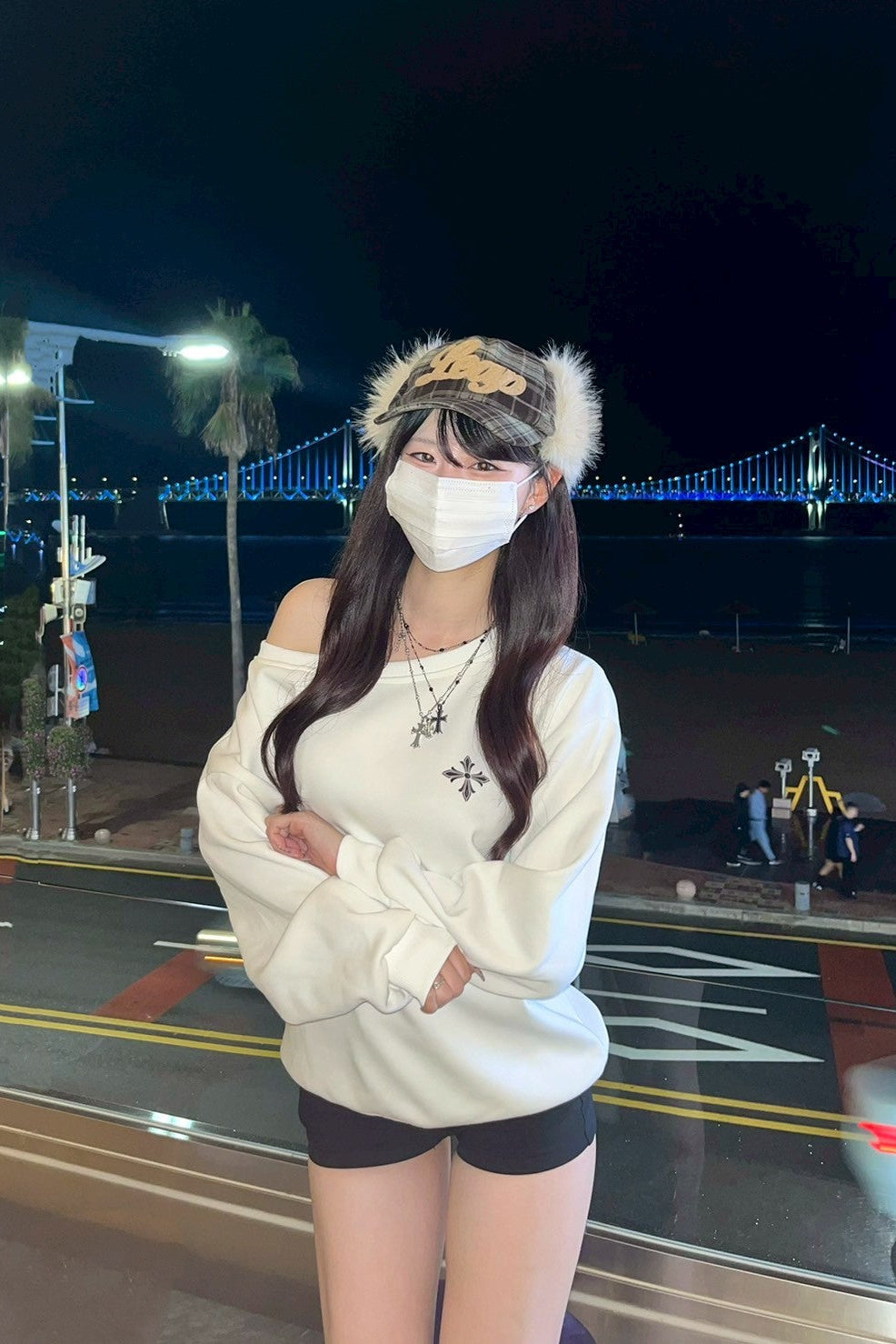 ワンポイントプリントスウェット KR12912
