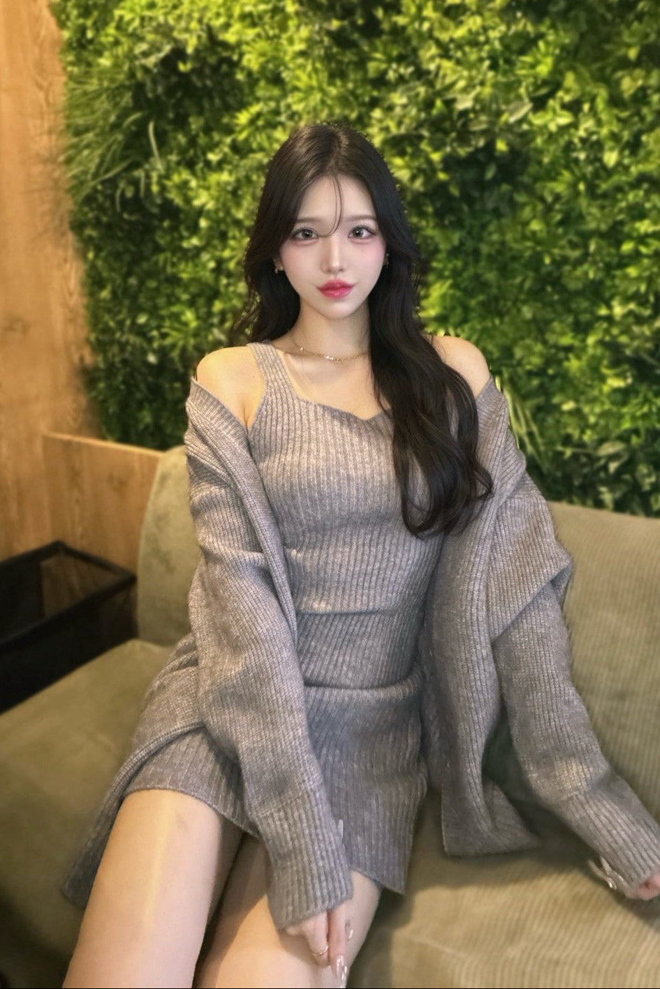 キャミワンピニットセットアップ KR13341