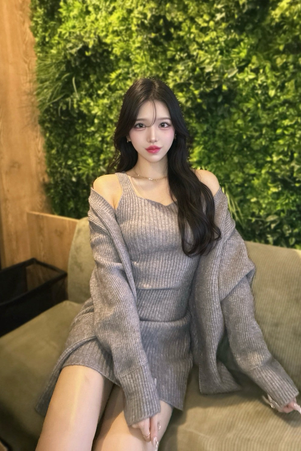 キャミワンピニットセットアップ KR13341