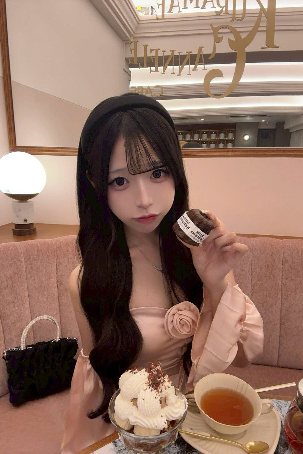 ローズサテンブラウス KR13401