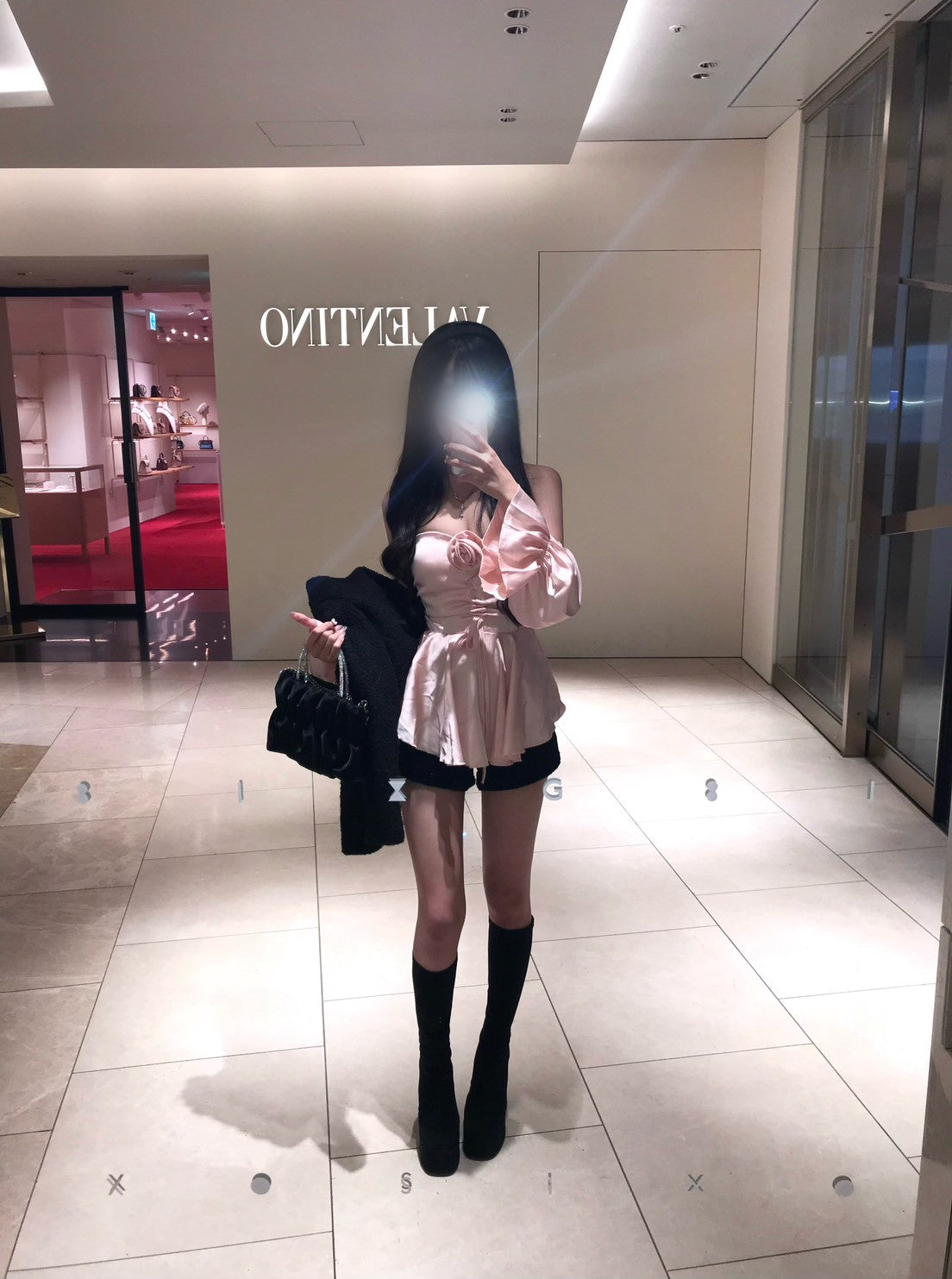 ローズサテンブラウス KR13401