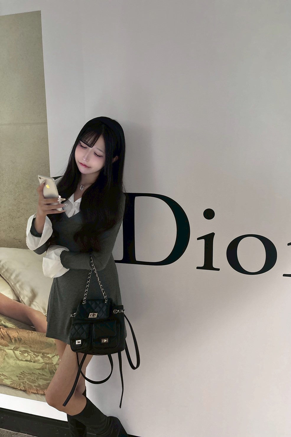 レイヤードシャツワンピース KR13403