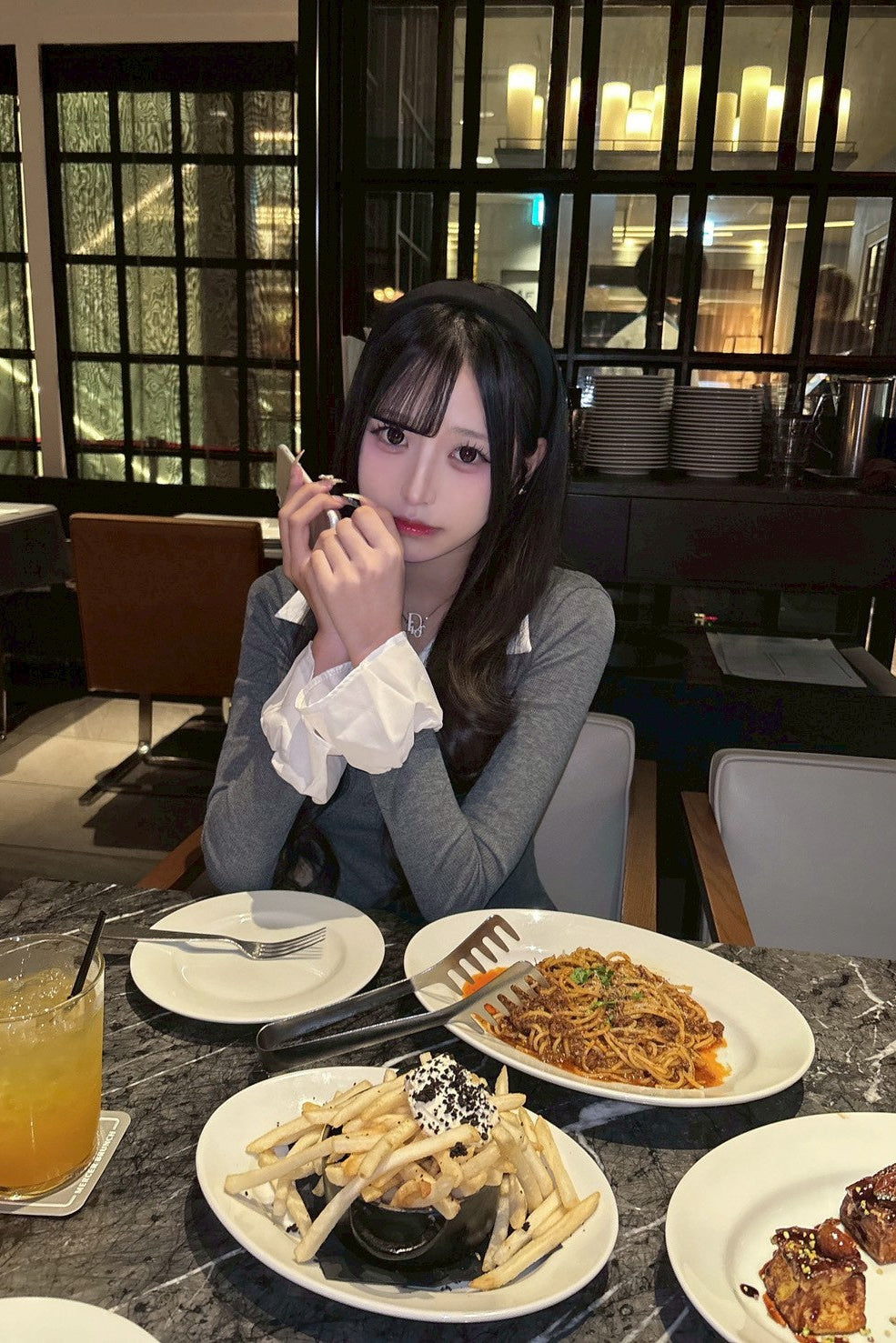 レイヤードシャツワンピース KR13403