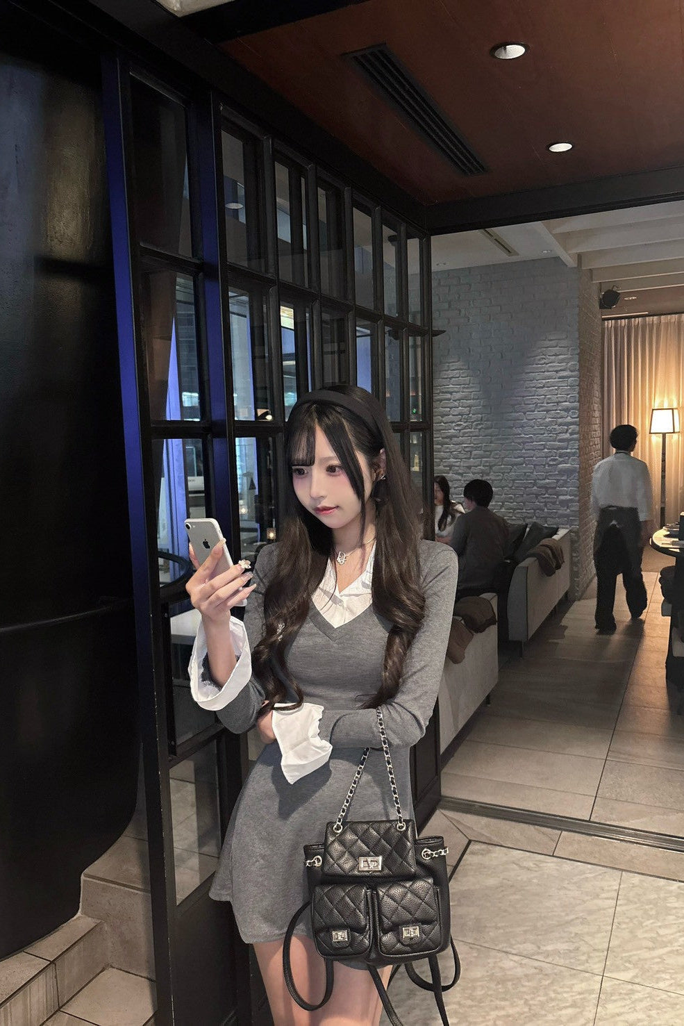 レイヤードシャツワンピース KR13403