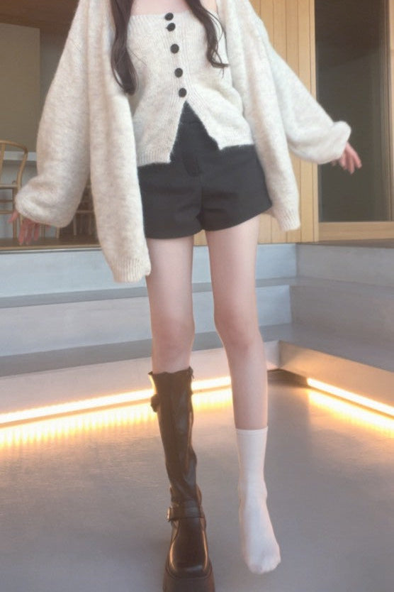 バックルロングブーツ KR13374