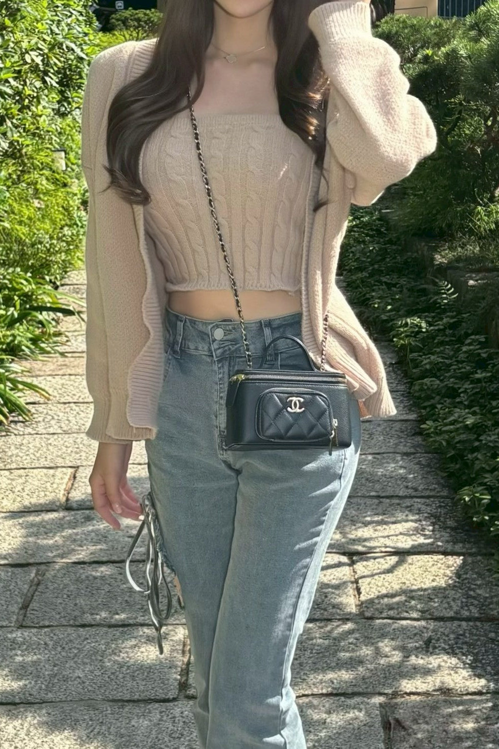 ケーブルベアトップカーディガン KR13396