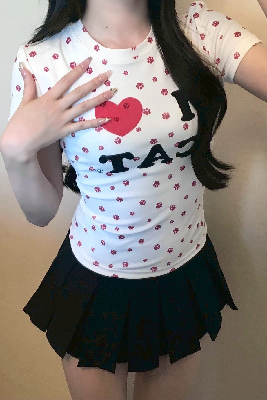 アイラブキャットロゴTシャツ KR12078