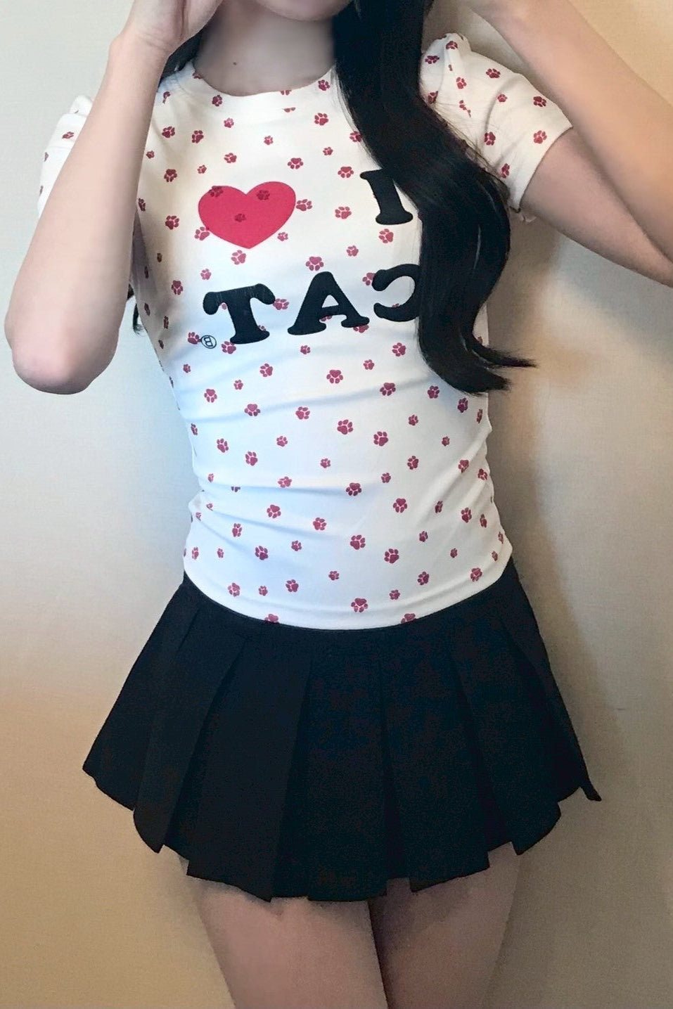 アイラブキャットロゴTシャツ KR12078