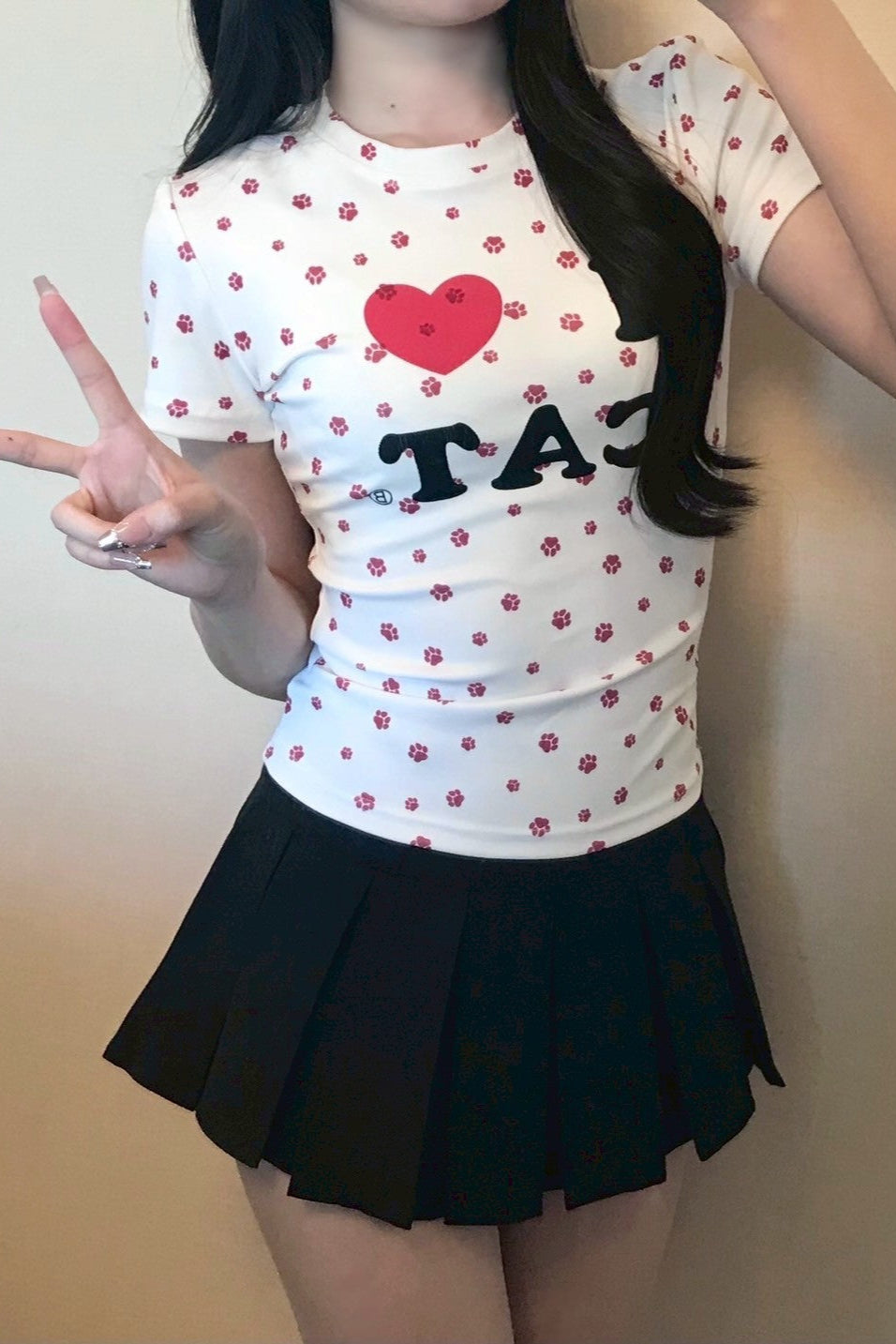 アイラブキャットロゴTシャツ KR12078