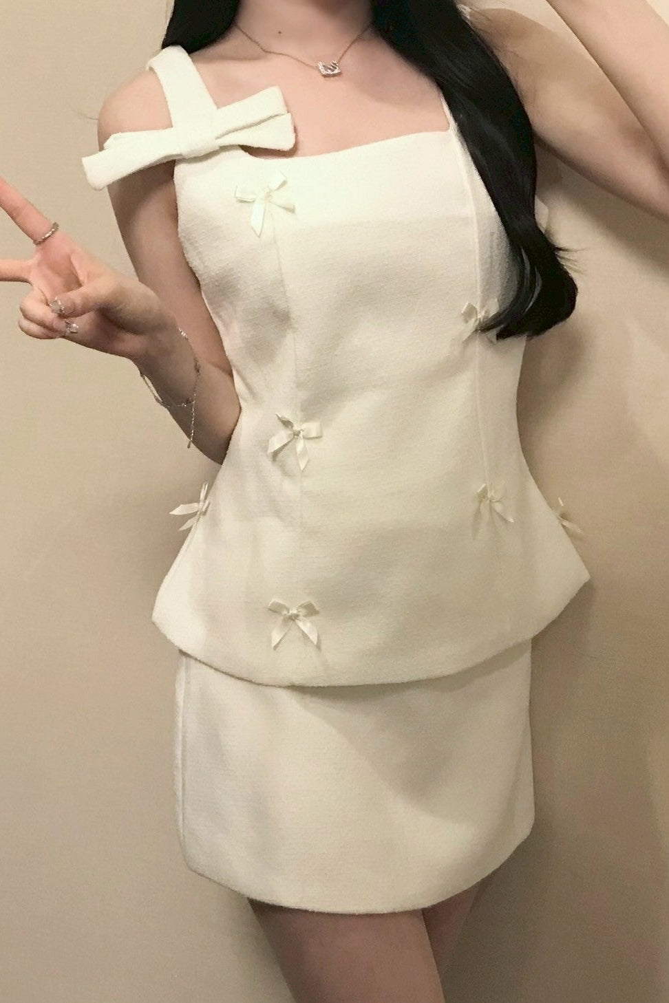 ツイードリボン セットアップ KR12081