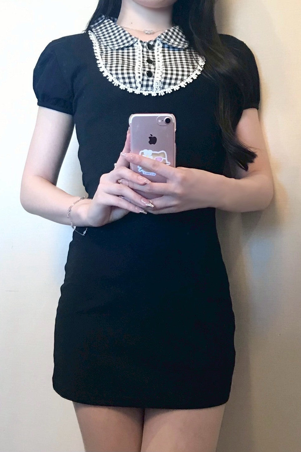 ギンガムカラー ミニワンピース KR12082