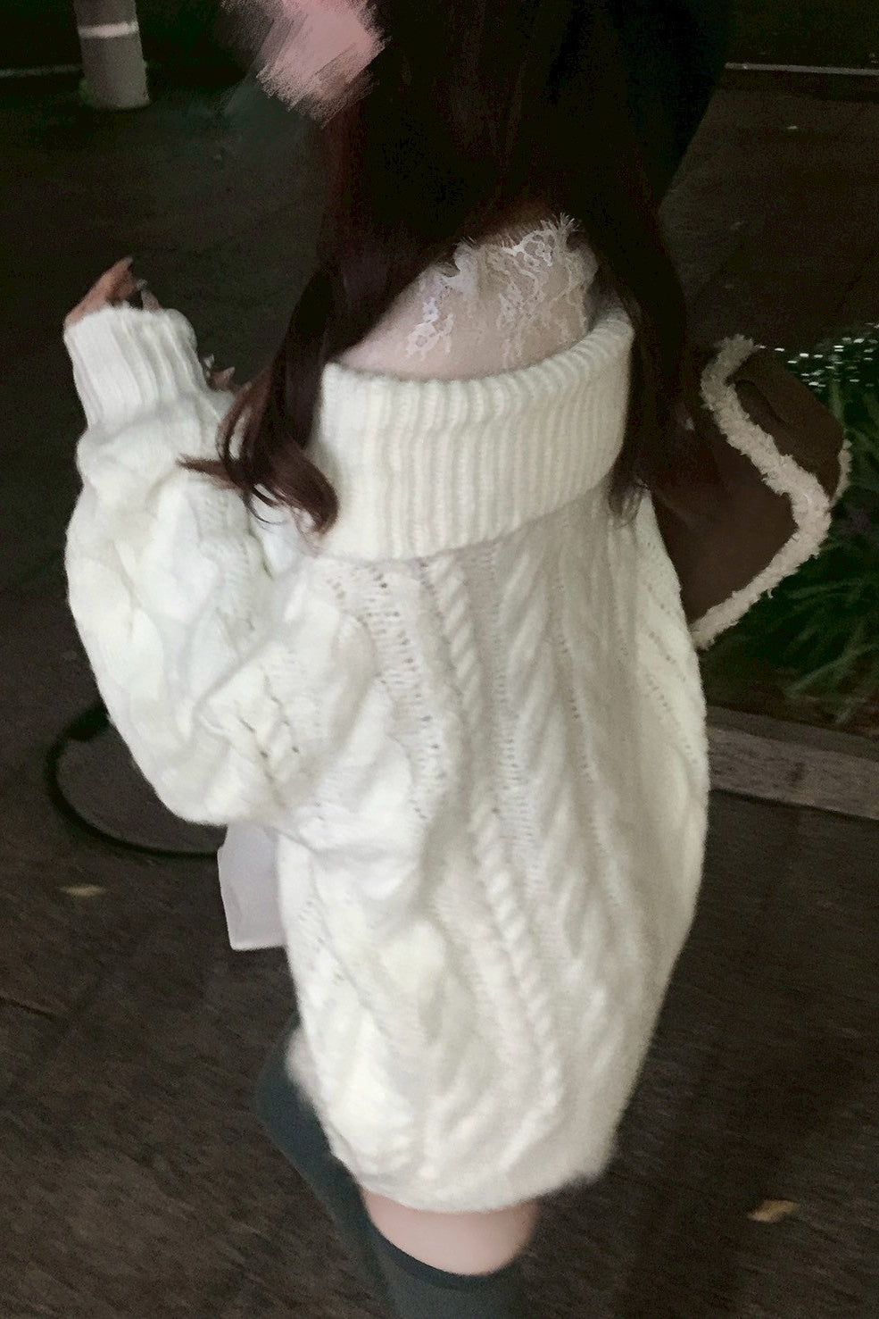 オフショルケーブルニット KR13336