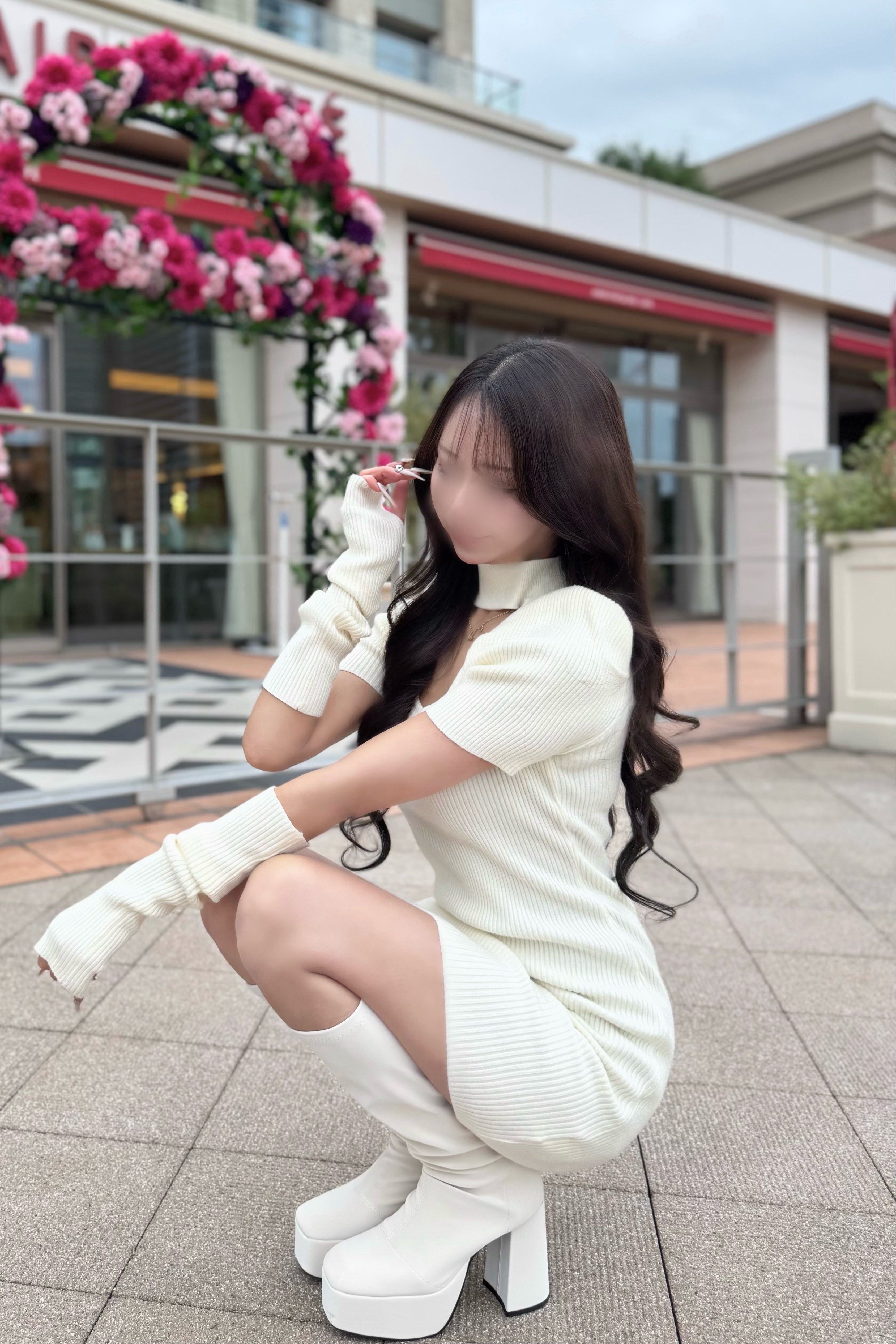 チョーカーニットワンピース KR13442