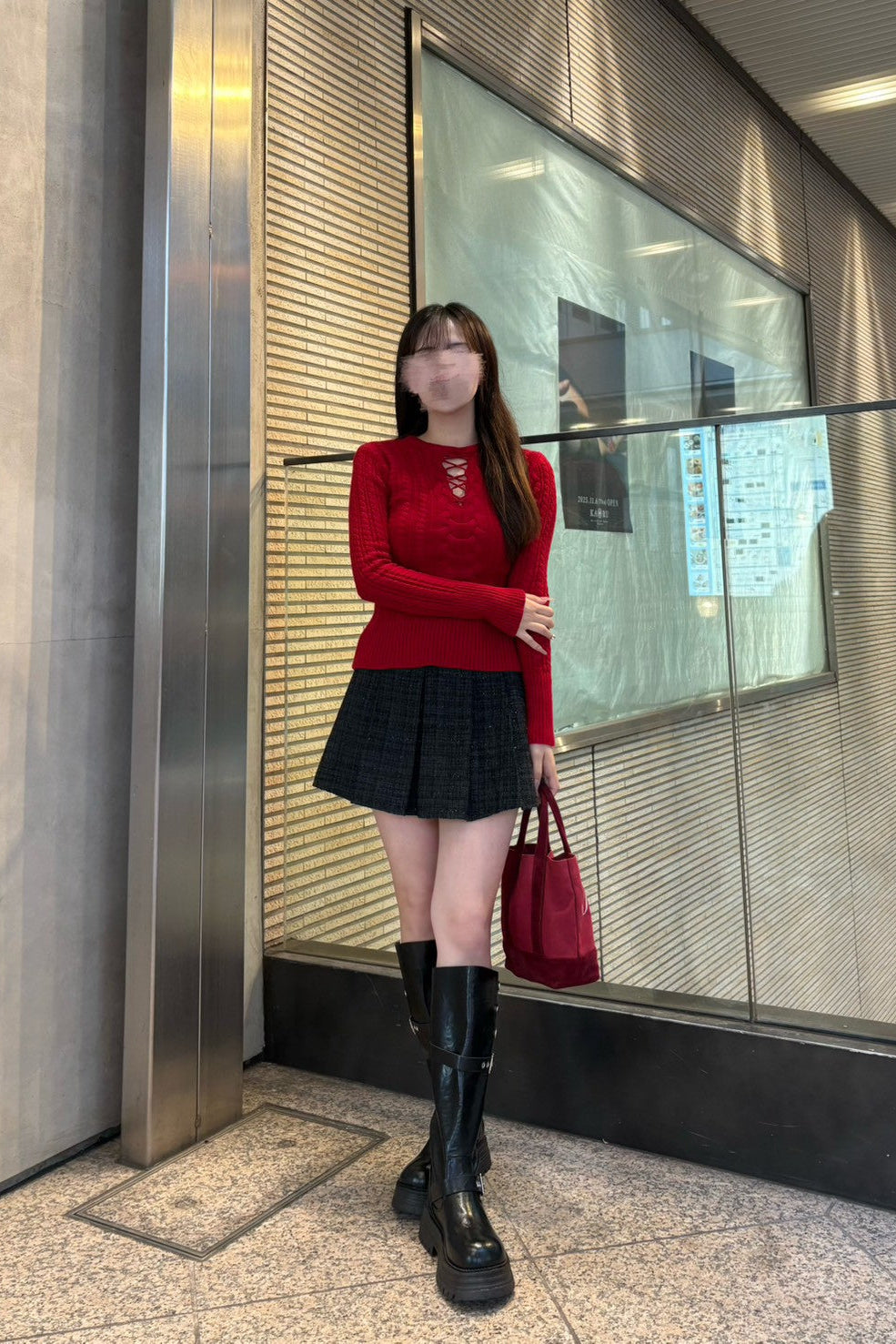 フロントクロスケーブルニット KR13447