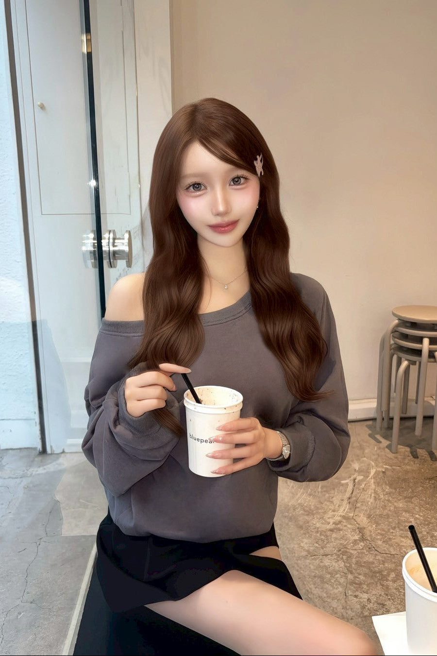 ルーズオフスウェット KR13455