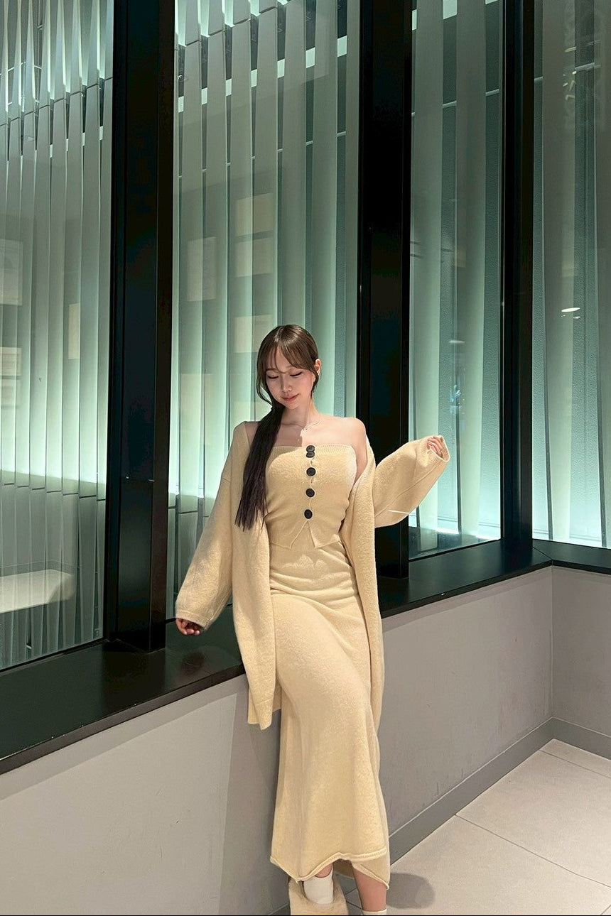 スリーピースニットロングセットアップ KR30068