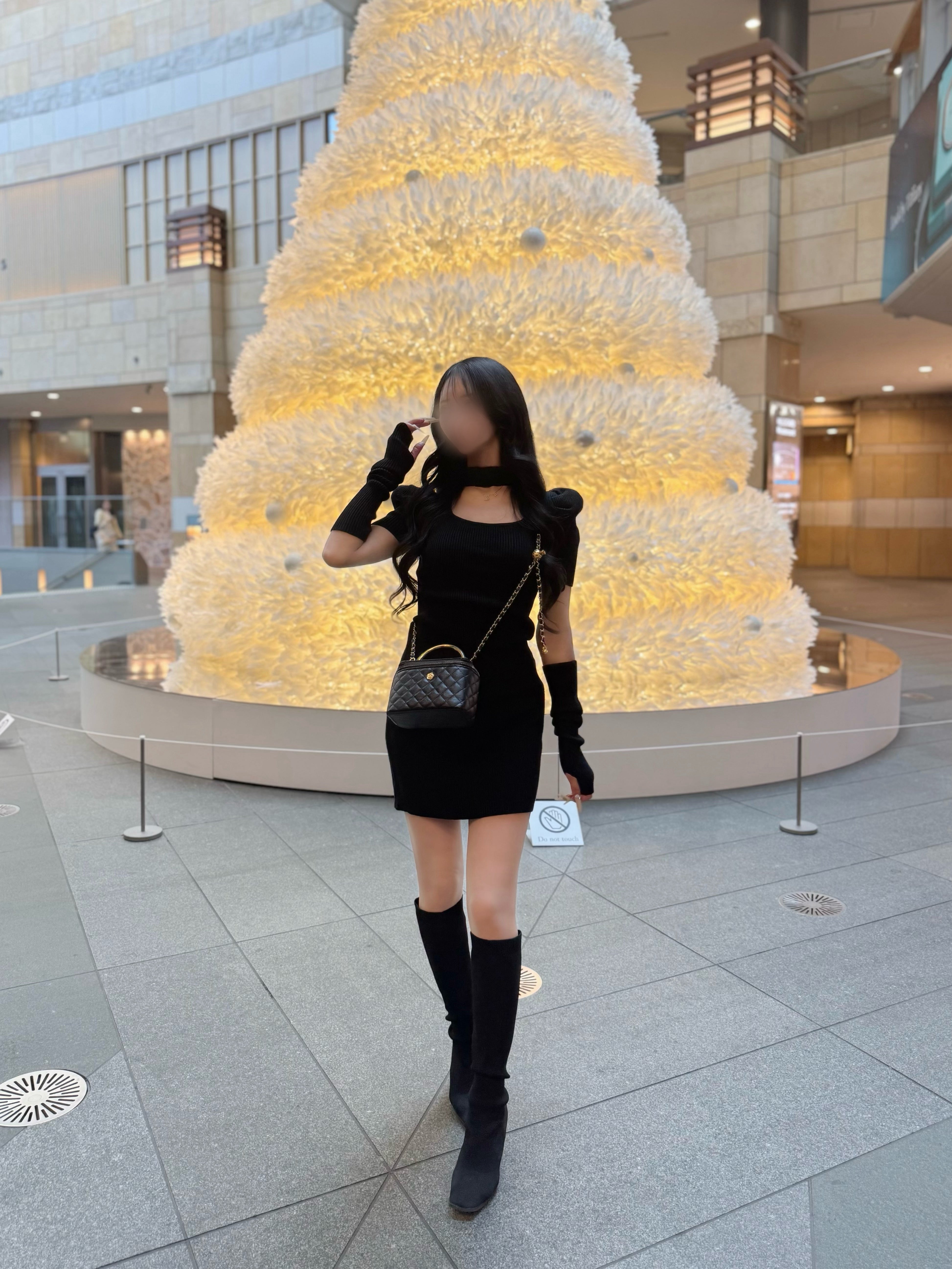 チョーカーニットワンピース KR13442