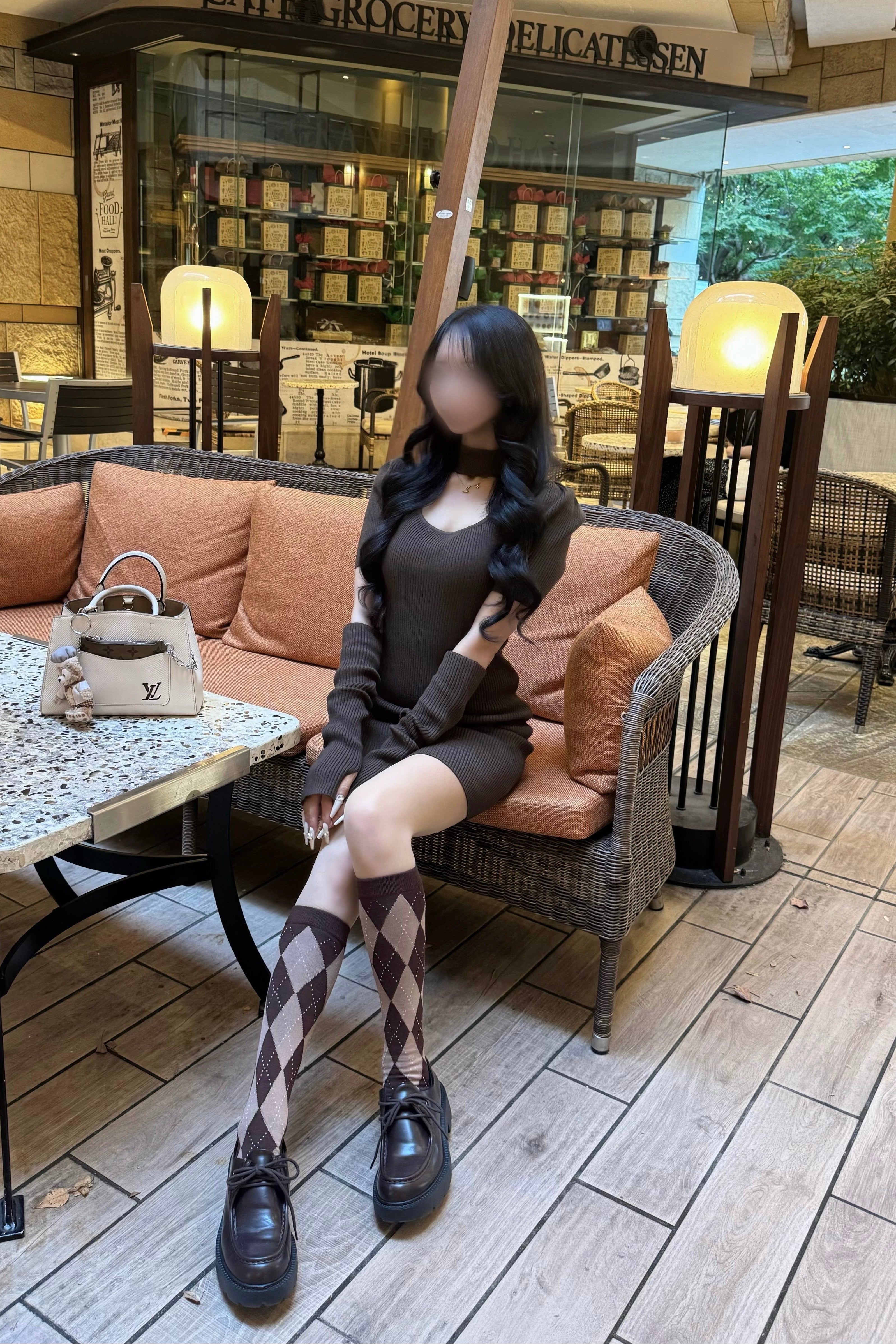 チョーカーニットワンピース KR13442