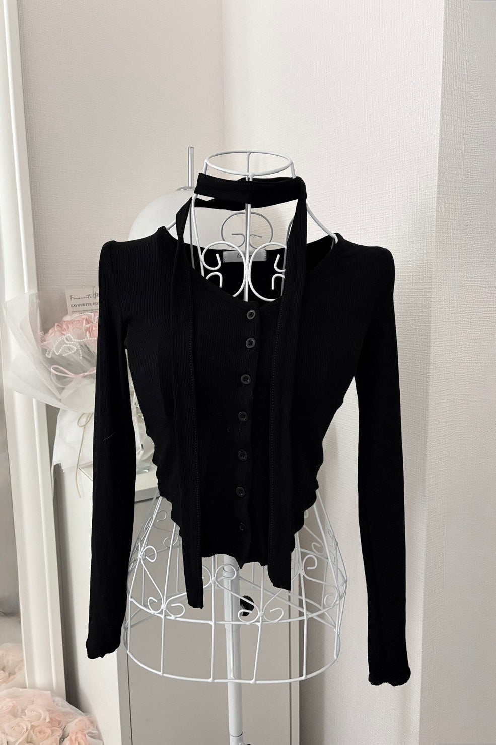 ホワイトタイトショートトップス KR11619